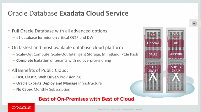 Exadata Cloud Service