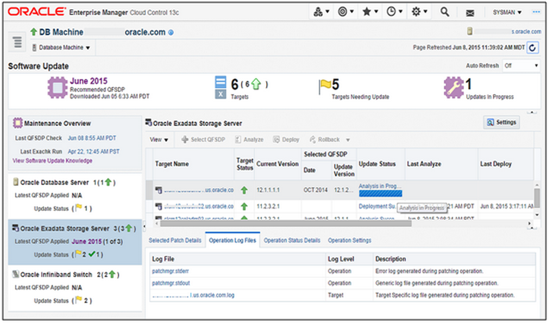 Oralce Cloud control 13c et Exadata